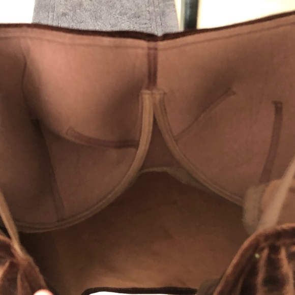 Dark Brown Velvet Camisole Sz 42C - Picture 2 of 4